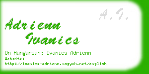 adrienn ivanics business card